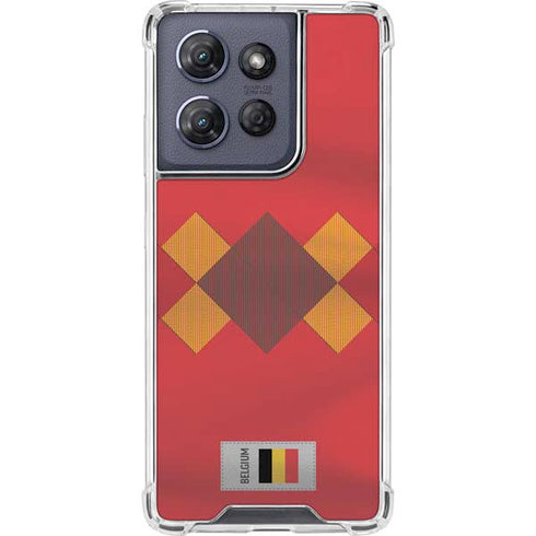 Belgium Soccer Flag Moto G Stylus 5G (2025) Clear Case